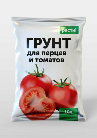 Грунт для томатов и перцев, баклажаны 10л Расти Грунт для томатов и перцев, баклажаны 10л Расти