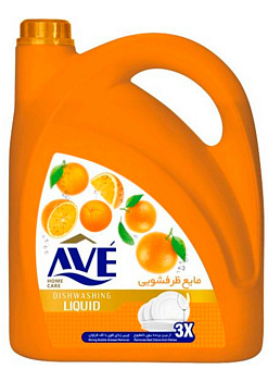 Средство для мытья посуды 3750гр Апельсин и цветы "AVE"