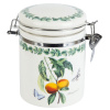 Банка для сыпучих продуктов (клипс)"Fruit Garden" 15х10х14см v=630мл (керамика) L2521151