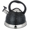 ЧАЙНИК AGNESS СО СВИСТКОМ, СЕРИЯ "BLACK MARBLE"3,0 Л И СКЛАДЫВАЮЩЕЙСЯ РУЧКОЙ, ИНДУКЦ. КАПС (937-030)