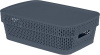 Корзина для хранения Keeplex Ajur с крышкой 3л 28,1х18,5х8,9см космический серый KL411111026