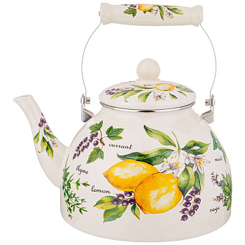 ЧАЙНИК AGNESS  ЭМАЛИРОВАННЫЙ , СЕРИЯ "СЕКРЕТНЫЕ ИНГРЕДИЕНТЫ" 4 Л (934-423)