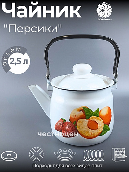 Чайник для плиты 2,5л 01-2711/4-Персики