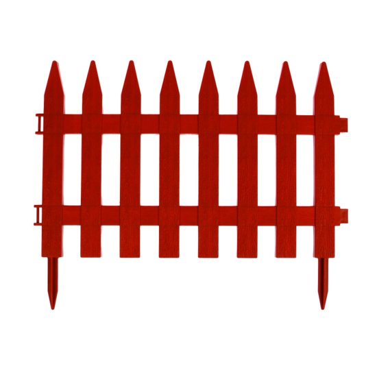 Заборчик декор. Красный