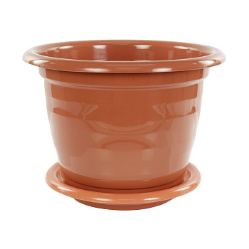 Горшок цв."Виола" 5л. с под. М1535 корич.