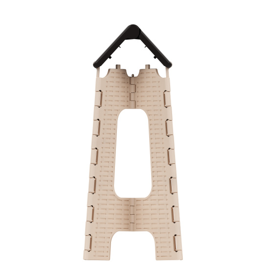 Табурет складной "Плетенка" большой М7093 мокко-бежевый