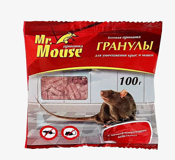 Гранулы от грызунов 100гр Mr. Mouse