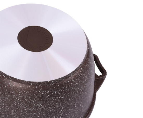 Кастрюля 3,0л со стекл. кр. АП (кофейный мрамор) кмк32а