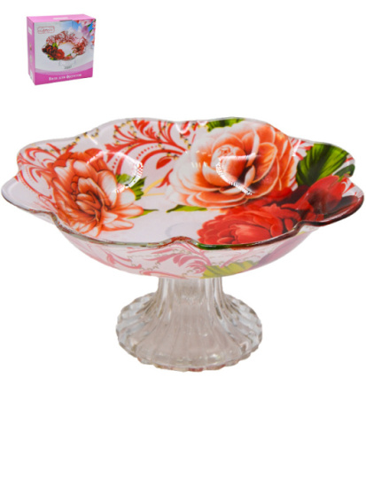 Ваза для фруктов Lavenir 19 см, B432108-L017 стекло 55399