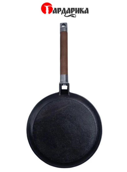 Сковорода чугунная блинная со съемной ручкой, 22 см 0822, ТМ ГАРДАРИКА