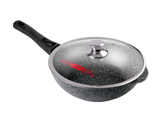 Сотейник 280/82мм со съмной ручкой с крышкой ст2813аг