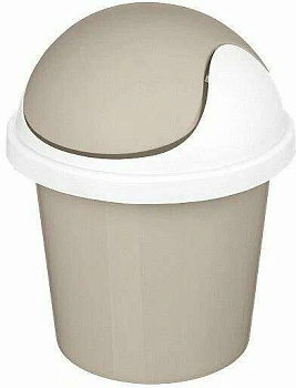 Контейнер для мусора "Rambai" круглый 7л (бежевый) 221303527/01