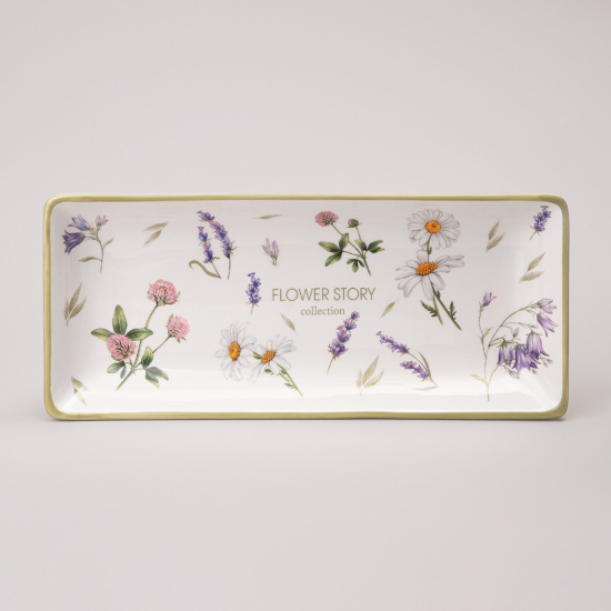 БЛЮДО AGNESS "FLOWER STORY" 28*12*3 СМ (КОР=32ШТ.) (358-2167)