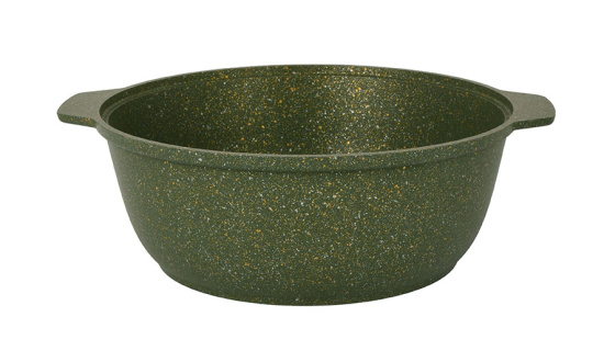 Кастрюля-жаровня 4л со стеклянной крышкой, АП линия "Trendy style" (malachite) ж41tsml