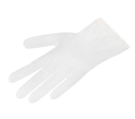Перчатки виниловые, неопудренные, размер L, 10шт 008342