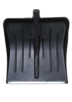 Снеговая лопата ФИНСКАЯ пластмассовая с оц.планкой 410х400мм, ø-32 13072