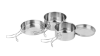 Набор посуды походный Camp-S12 из нержавеющей стали (4пр) 106941