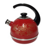 Чайник 3,5л Т04/35/01/15 (конс.ручка)-бордовый "Олимпия" (декор- нерж.сталь)
