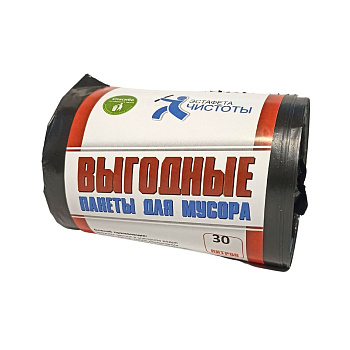 Мешки для мусора 45*55 30л 25мкм 30шт (2675) Мешки для мусора 45*55 30л 25мкм 30шт (2675)