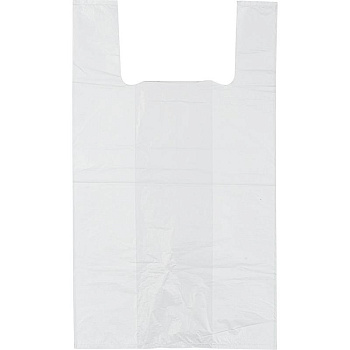 Пакет-майка 28+14*50 Белый АКСИОМА 100шт в уп 