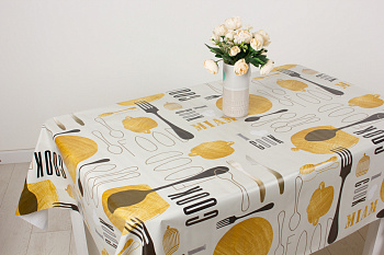 Клеенка уДачная 130см Вилки и ложки 81402