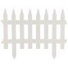 Забор декоративный "GOTIKA" белый 007277