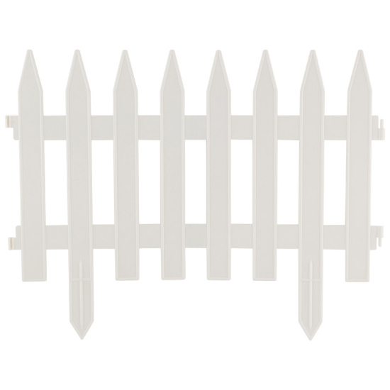 Забор декоративный "GOTIKA" белый 007277