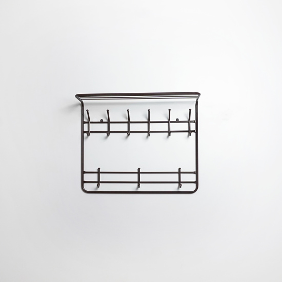 Вешалка 2-х ярусная 80см (9) Коричневый