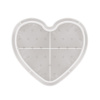 Подставка под столовые приборы "Сердце" белый М6252