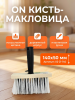 Кисть-макловица 140х50 мм, искусственная щетина, деревянный корпус, пластиковая ручка 02-21-140