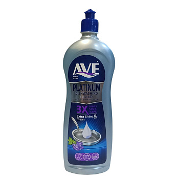 Средство для мытья посуды 750гр PLATINUM Лаванда "AVE"