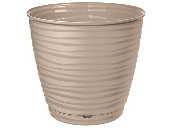 Горшок для цветов Saffron 2,6л с поддоном (бежевый) 221610227/01