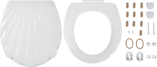 Сиденье для унитаза Keeplex Light 41,9х36,3х4,5см белое облако KL260112048