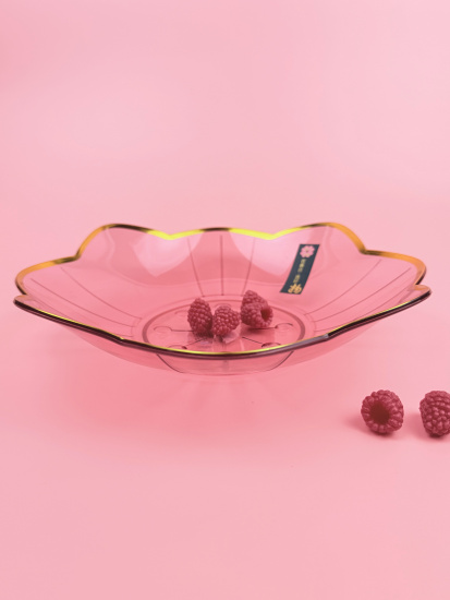 Блюдо сервировочное Цветок (пластик) цвет микс OLS-033А-35