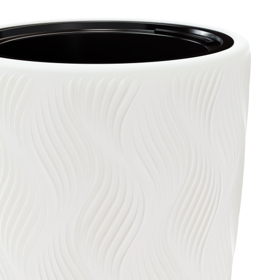 Кашпо "Флэйм" 61л (со вставкой 289х230мм) (белый) М8885 *-*