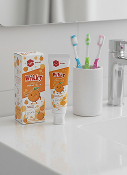 Паста зубная детская Wikky 50гр Апельсин