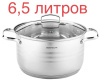 Кастрюля 6,5л, нержавеющая сталь, НМ 51124 (24см)