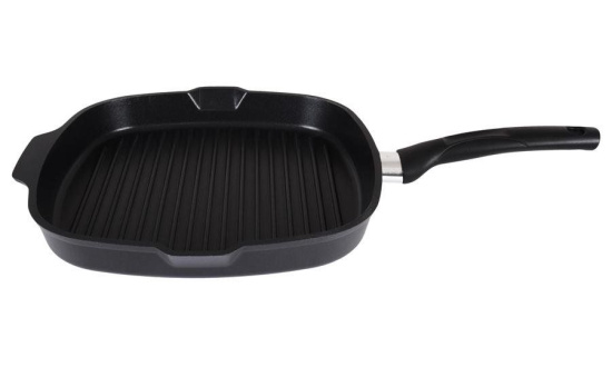 Сковорода-гриль 280/280мм квадратная с ручкой АП "Традиция" сгк280а..
