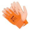 PSV057P Перчатки «Для садовых работ, сверхчувствительные», полиэстер, полиуретановое покрытие, оранж