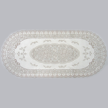 Салфетка Ажурная Grace овал 40х92 беж (рулон 25шт) 1976