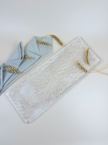 Блюдо прямоугольное 41*15.5 см прозрачное IVV ( реплика )  OLS-8232.1