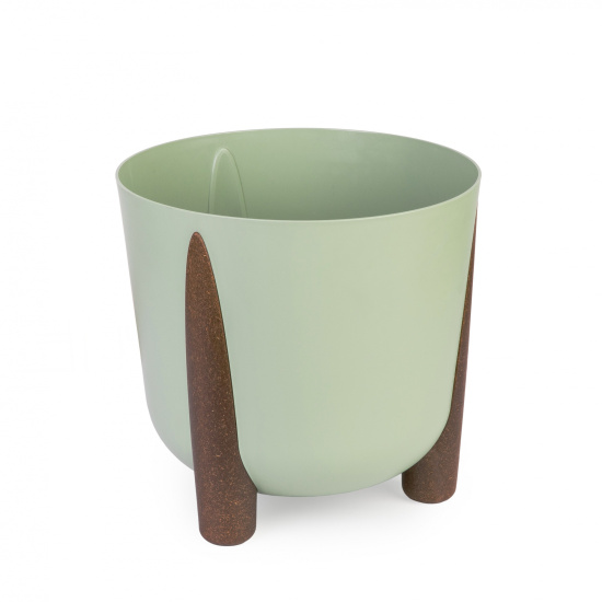 Кашпо на ножках "Жардин" 9л (с дренажной вставкой) (оливковый) М9143