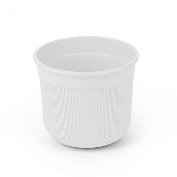 Горшок цв."Сканди" 1л (с дренажной вставкой)(белый) М9158