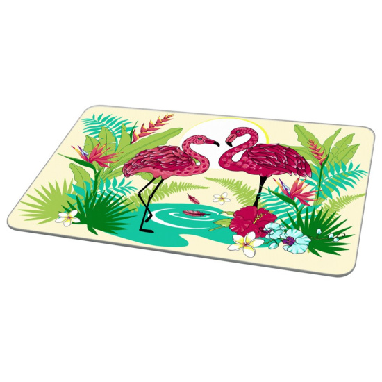 Доска разделочная+подставка под горячее Фламинго 18*28см 48-71