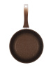 Сковорода 240/60 мм с ручкой,стеклянной крышкой,антипригарное покрытие(кофейный мрамор)  смк24603а  Сковорода 240/60 мм с ручкой,стеклянной крышкой,антипригарное покрытие(кофейный мрамор)  смк24603а