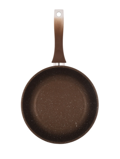 Сковорода 240/60 мм с ручкой,стеклянной крышкой,антипригарное покрытие(кофейный мрамор)  смк24603а  Сковорода 240/60 мм с ручкой,стеклянной крышкой,антипригарное покрытие(кофейный мрамор)  смк24603а