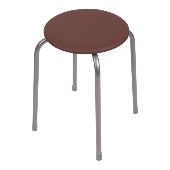 Табурет "Эконом" на 4-х опорах ТЭ2  коричневый