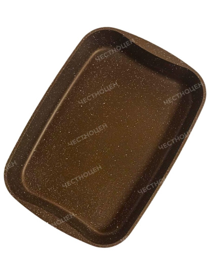 Противень 400*295*50мм АП  (кофейный мрамор) пмк03а