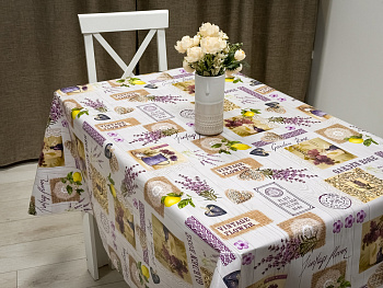 Клеенка 140см "Mirror" Открытка с цветами M81914А