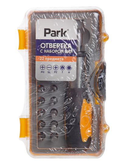 Отвертка с набором бит 22 пр. 008605